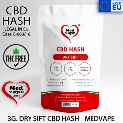 DRY SIFT CBD HASH 3G. - MEDVAPE